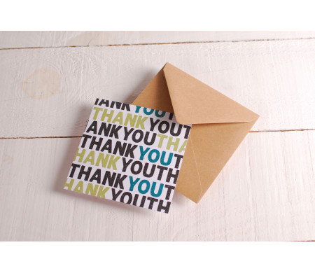 Biglietto ringraziamento “thank you”