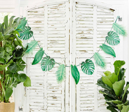 Festone con stampa tropicale