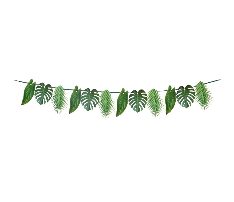 Festone con stampa tropicale