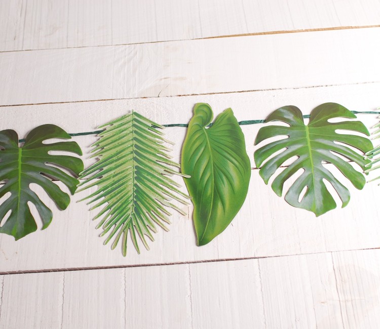 Festone con stampa tropicale