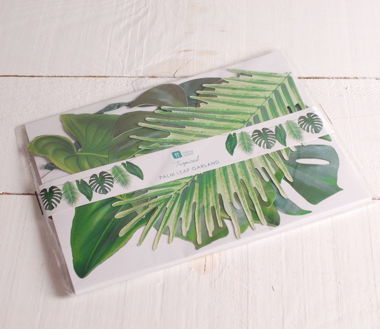 Festone con stampa tropicale