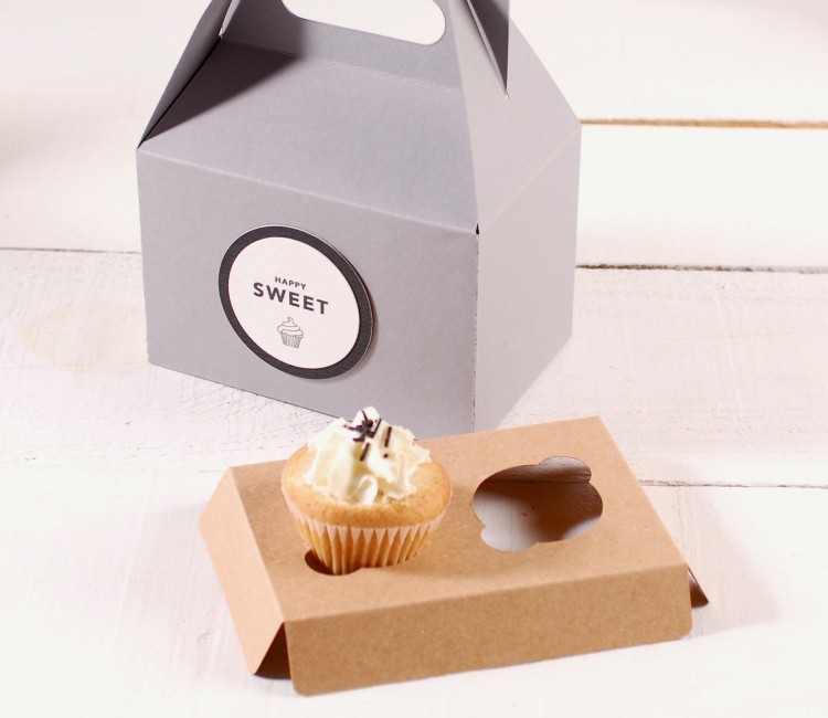 Holder per 2 mini cupcake, ideale per le pasticcerie