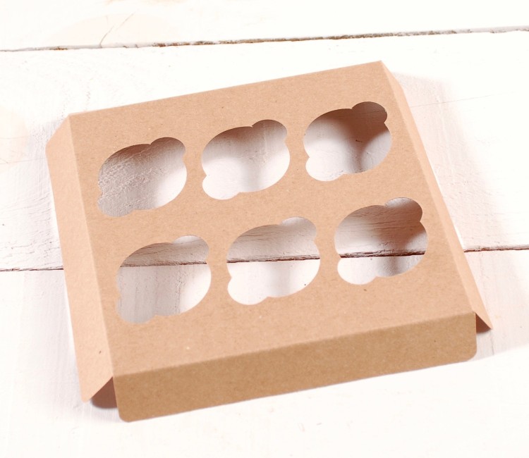 Holder per 6 mini cupcake, per le scatole di dolci
