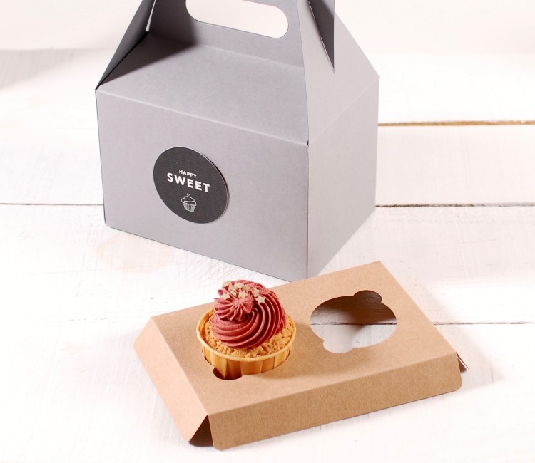 Holder per 2 cupcake, ideale per pasticcerie e negozi Holder per 2 cupcake, ideale per pasticcerie e negozi