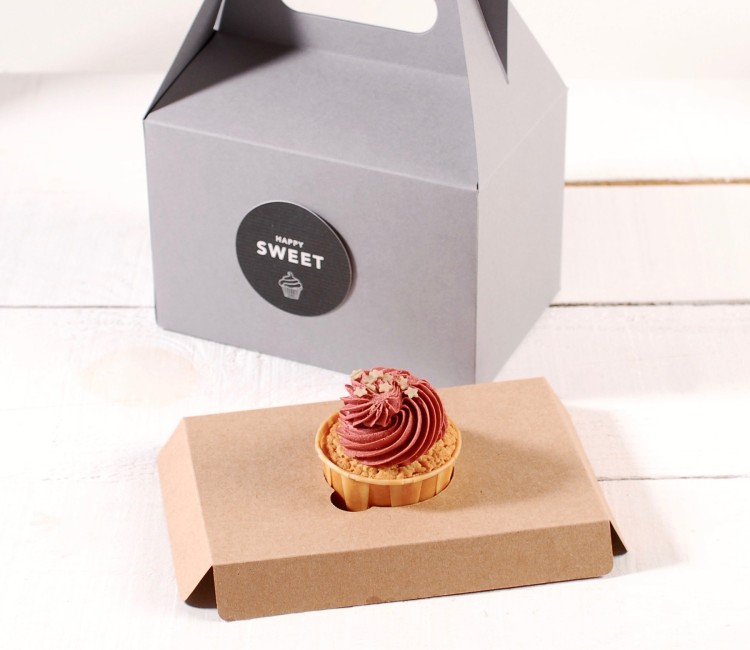 Holder per 1 cupcake o muffin, ideale per le pasticcerie Holder per 1 cupcake o muffin, ideale per le pasticcerie