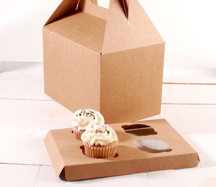 Holder per 4 cupcake, da collocare nelle scatole per i dolci