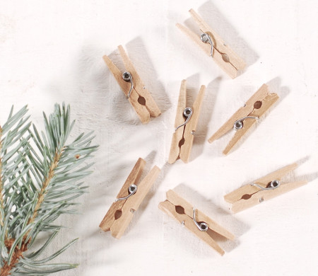 Mini pinze in legno