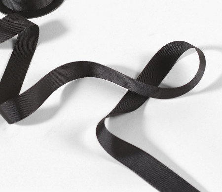 Nastro grosgrain nero