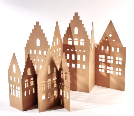 Case di Natale decorative