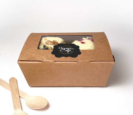 Scatola con finestra per take away