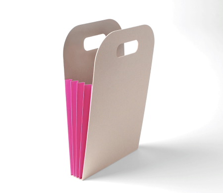 Originale Sacchetto in Cartone con Soffietto a Colori
