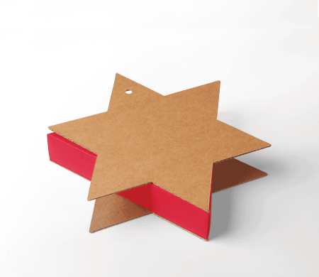 Scatola Regalo a Forma di Stella, Perfetta per Natale