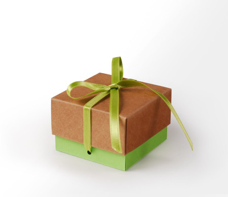 Graziosa Scatola Regalo con Coperchio e Fiocco Decorativo 