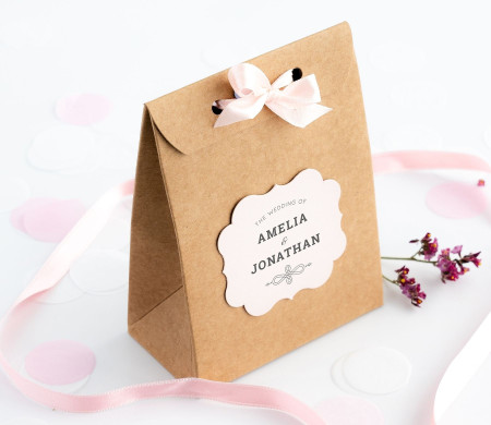 Sacchetto in cartone per regalare bonbon e caramelle