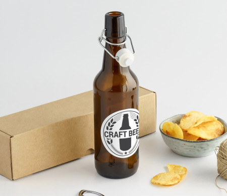 Bottiglia per Birra, Per Confezionare Birra con Scatola ed Etichetta