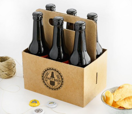 Scatola per birra con manico