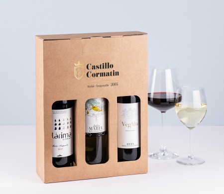 Scatola per Vini Molto Resistente, per Due o Tre Bottiglie!