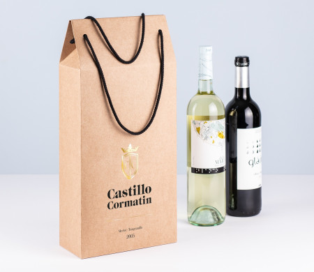 Scatola Regalo in Cartone per una Bottiglia