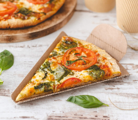 Scatola porzione pizza resistentissima con linguetta per non scottarsi