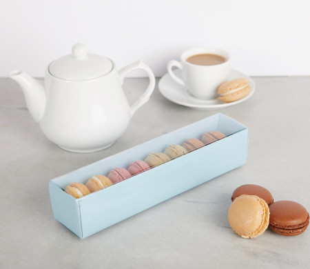 Scatola per Macaron con Fascia Trasparente