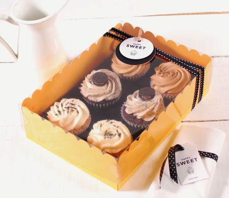 Scatola per 6 Cupcake, Muffin o Biscotti