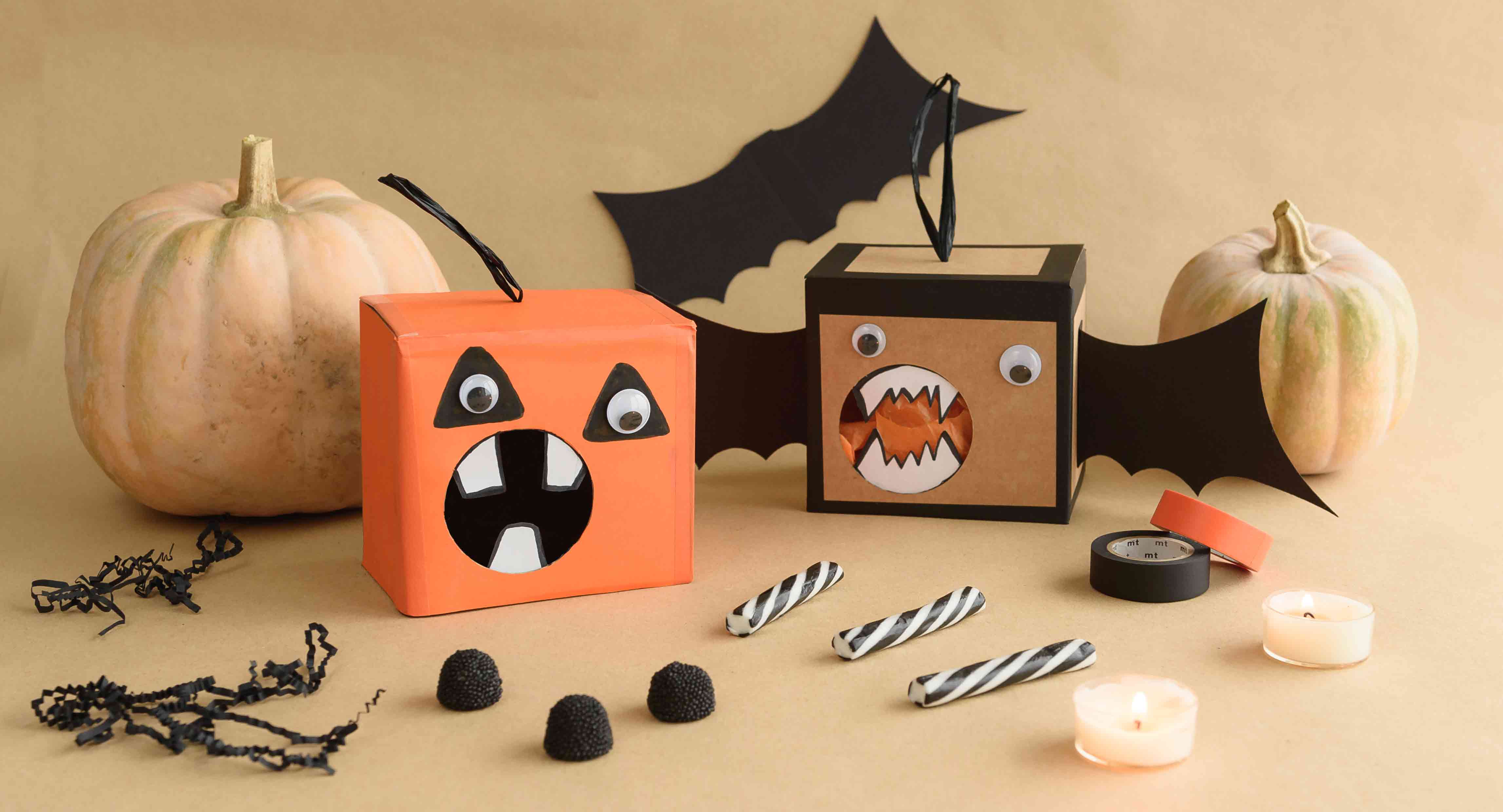Holibanna Scatole di scherzo di halloween di scatola di sorpresa di legno della scatola di spavento di 3pcs modello casuale