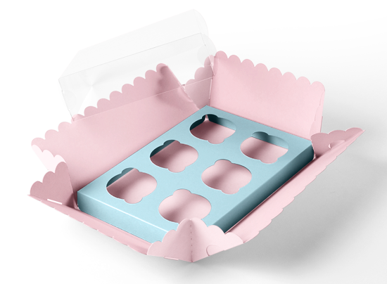 Scatola per 6 cupcake  