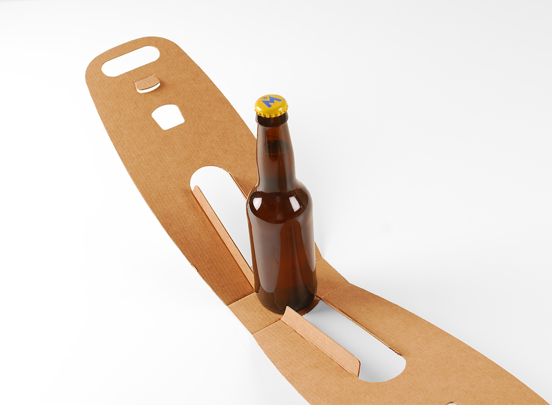 Scatola di cartone per bottiglie di birra