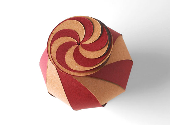 Scatola regalo a forma di spirale