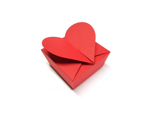 Scatola a forma di cuore