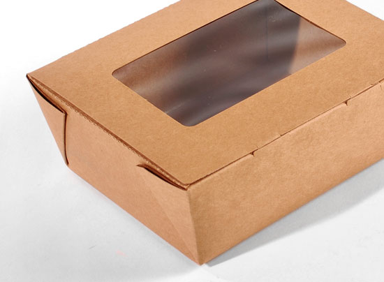 Scatola con finestra take away