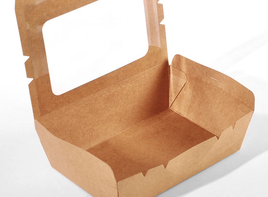 Scatola con finestra take away