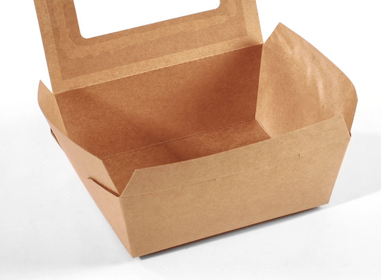 Scatola con finestra take away