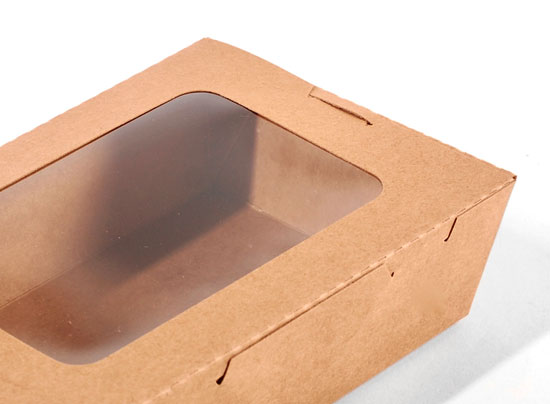 Scatola con finestra take away
